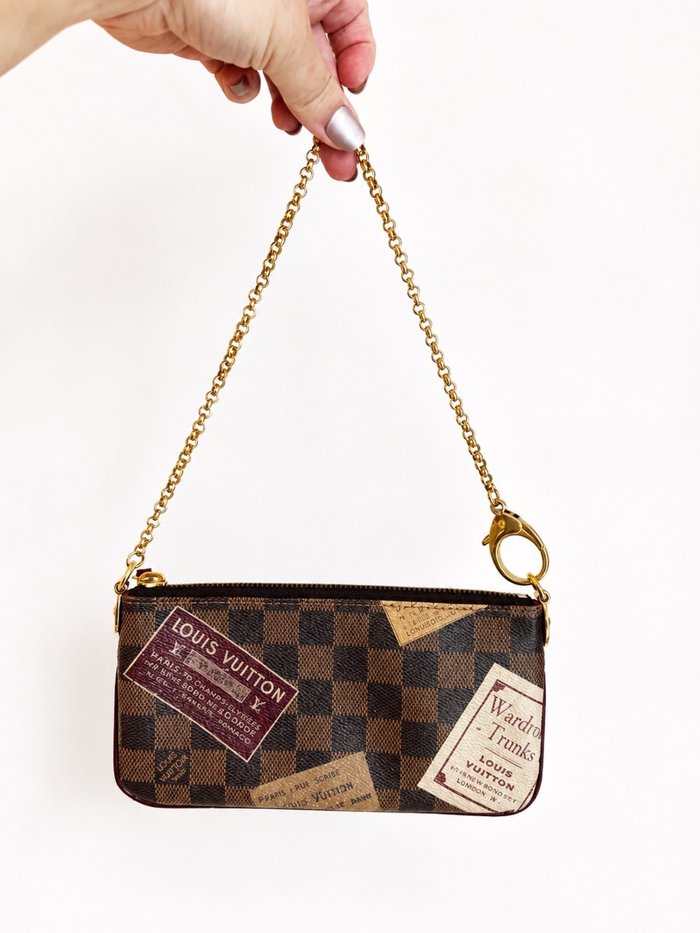 Louis Vuitton Damier Pochette Mira MM in Brown Authenticated